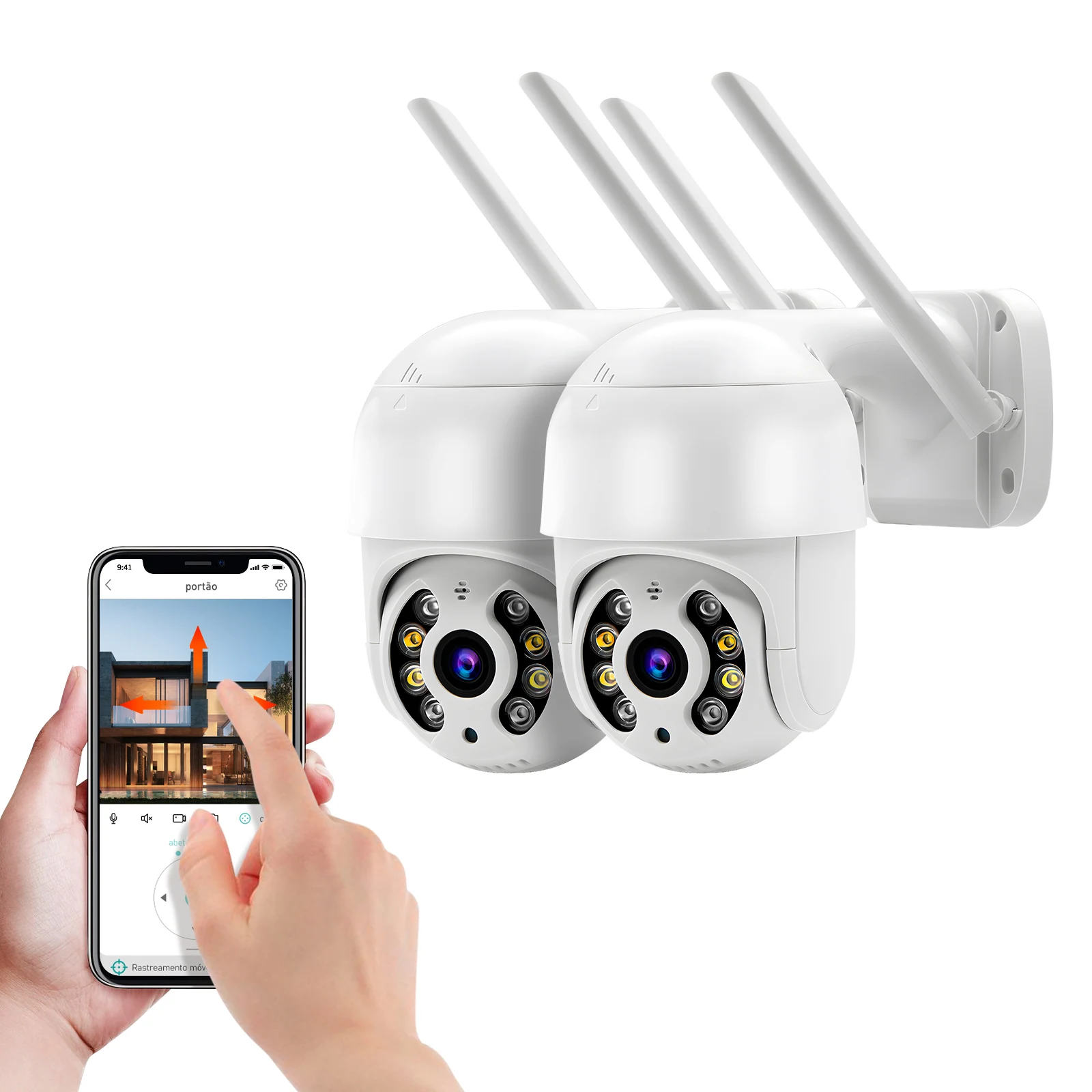 Icsee 1080P Full HD A8 Wifi Surveillance Cameras, Security Camera, Monitor, Camera Wifi Smart 360, Bluetooth
